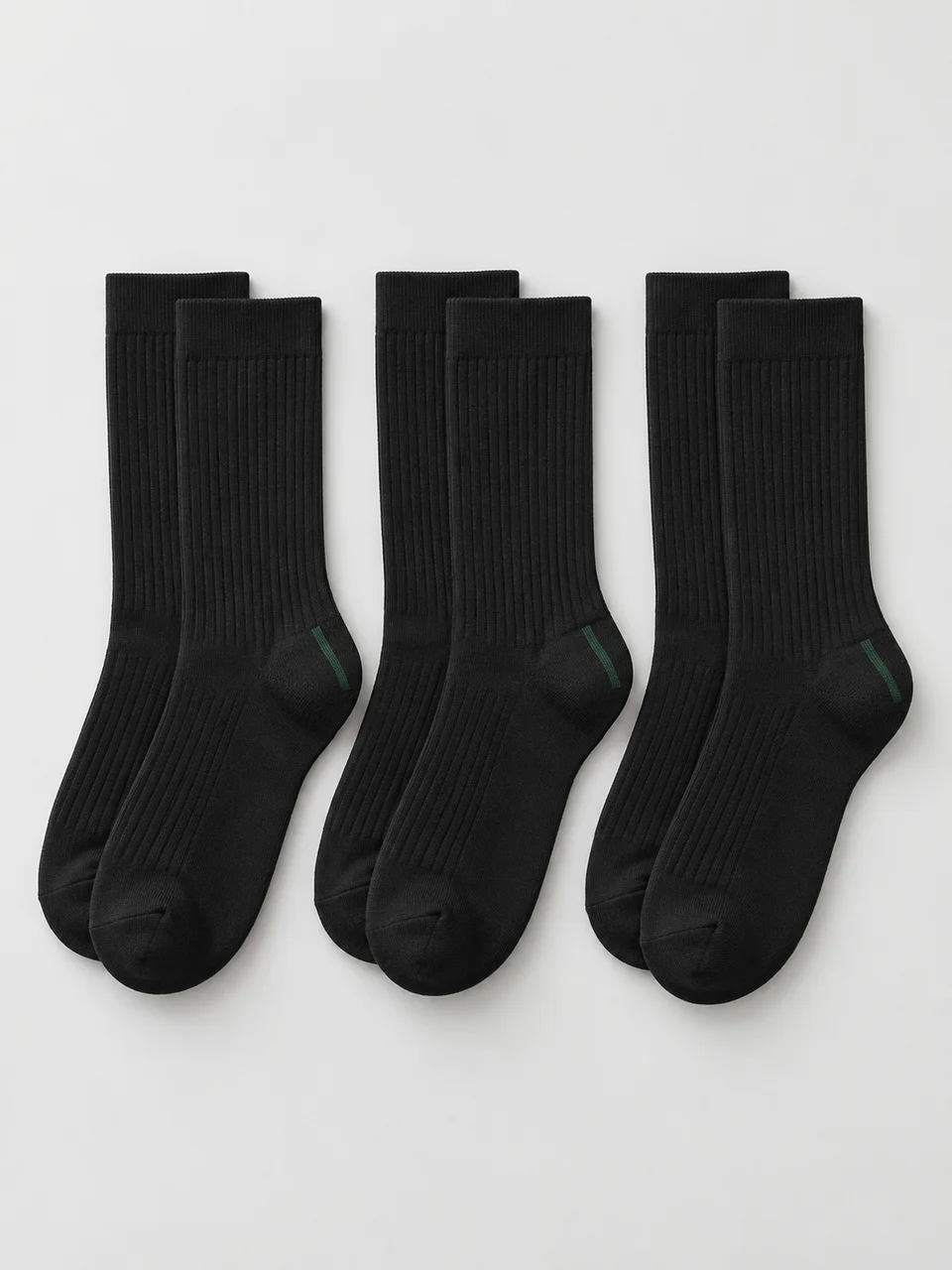 Crew sock three-pack — AI-generated concept image